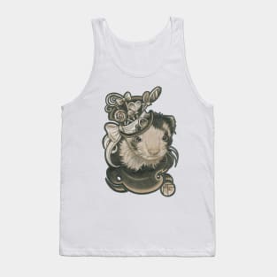 The Candy Lover Ferret -Charcoal Outlined Version Tank Top